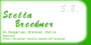 stella breckner business card